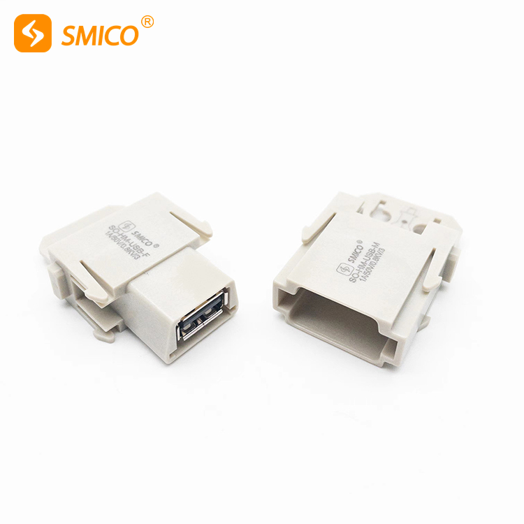 Módulo USB de conector de serviço pesado conversor de gênero feminino 09140014701